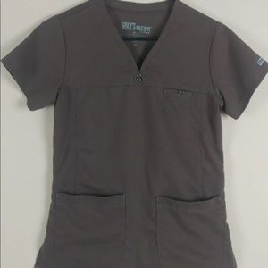 GREY’S ANATOMY Brown Scrub Top
